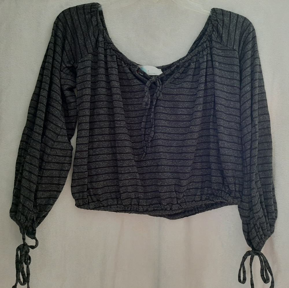 [Free People] Long Sleeve Beach Crop